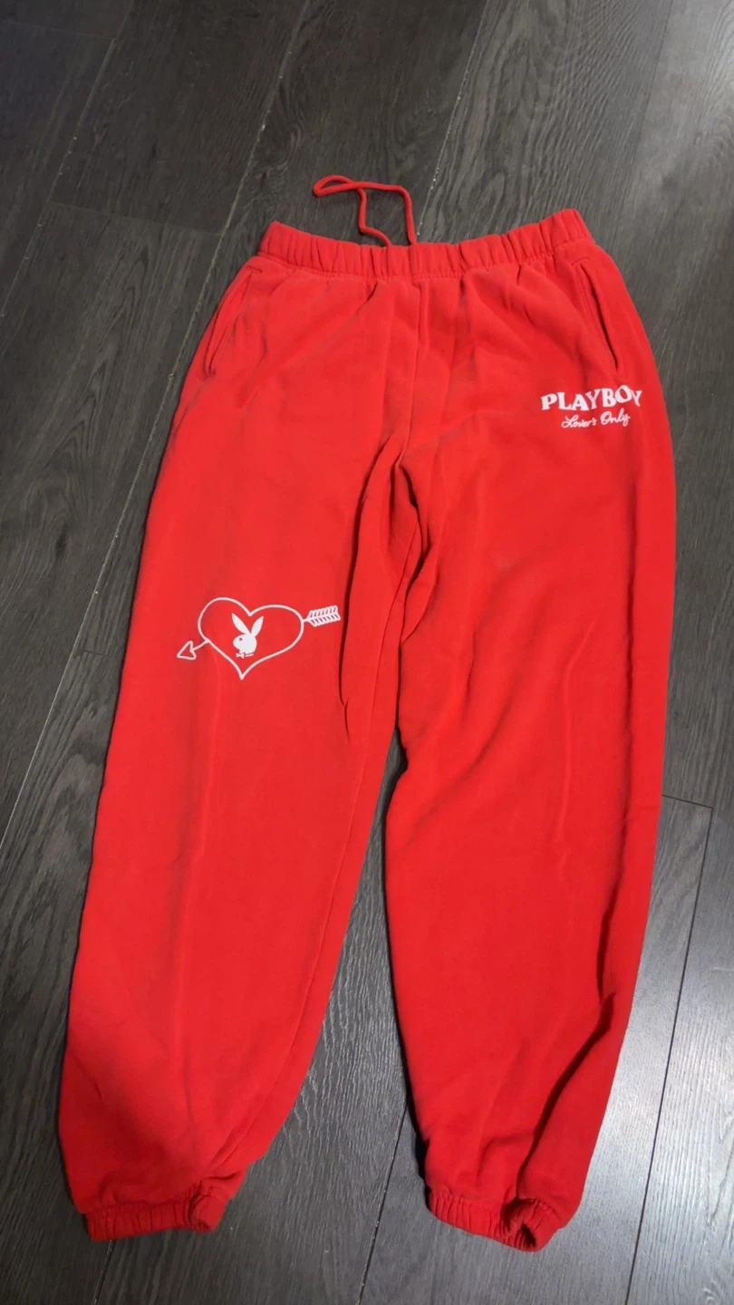 Women’s Playboy Red Sweatpants