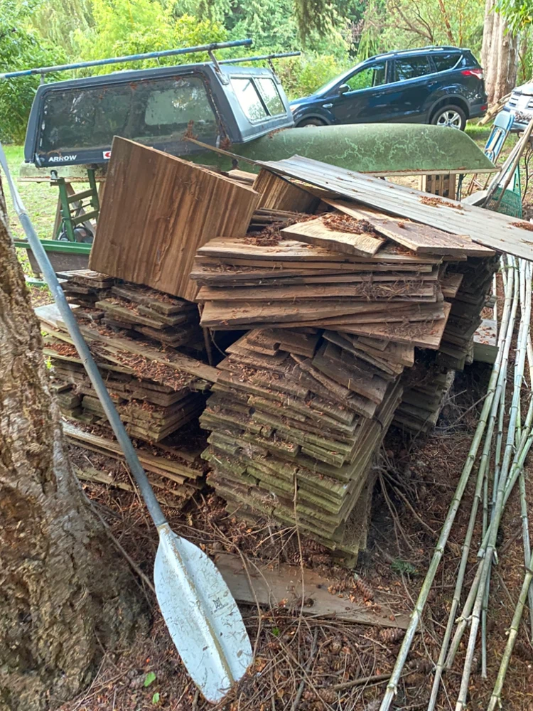 Shingles, huge pile…