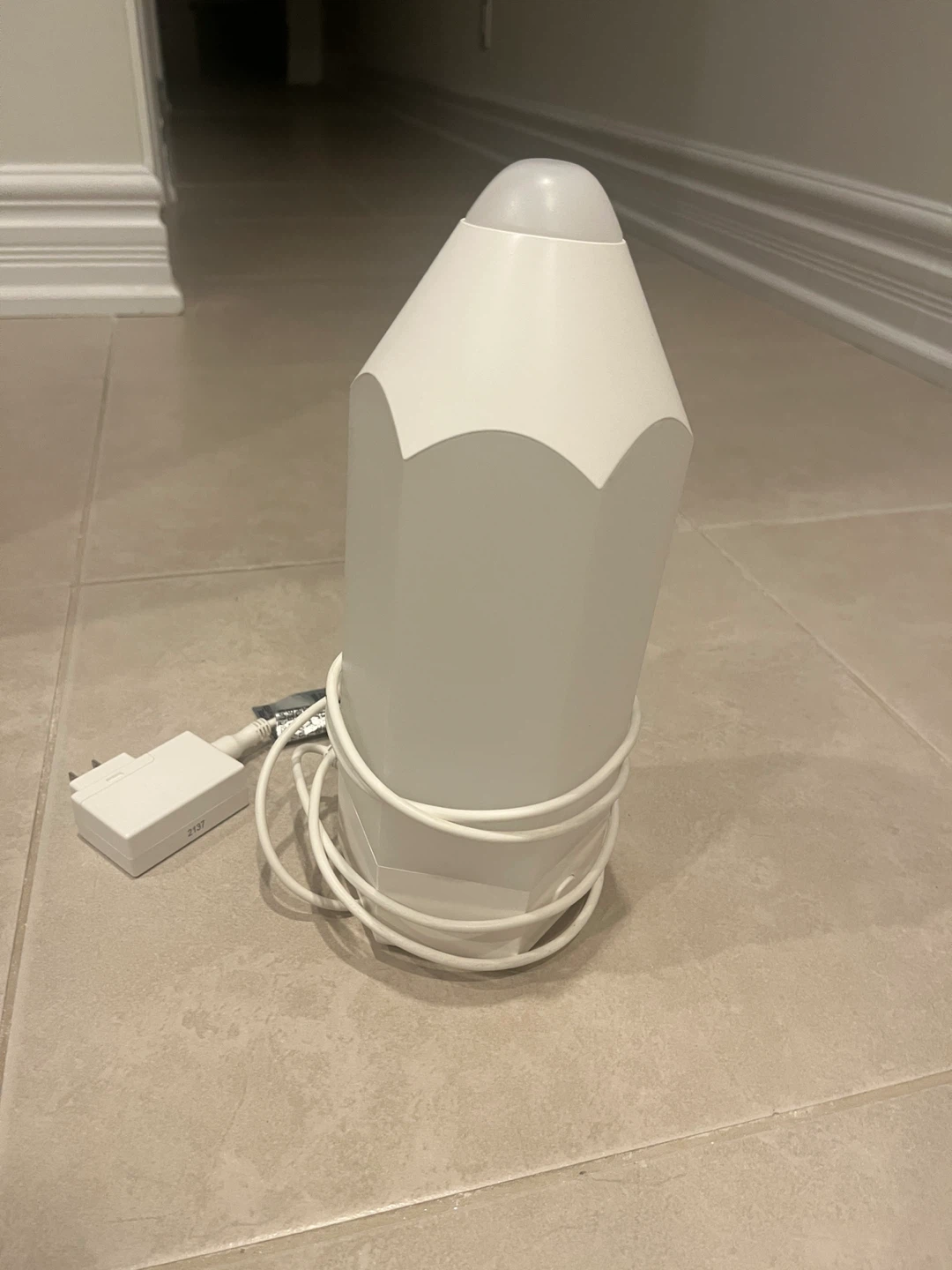 Pencil Shaped Lamp with Power Adapter