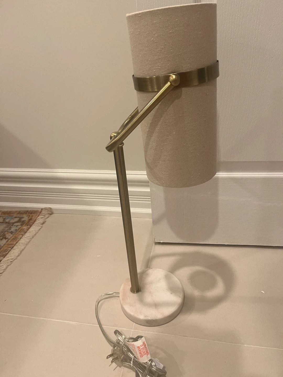 Adjustable Table Lamp with Marble Base - photo 2