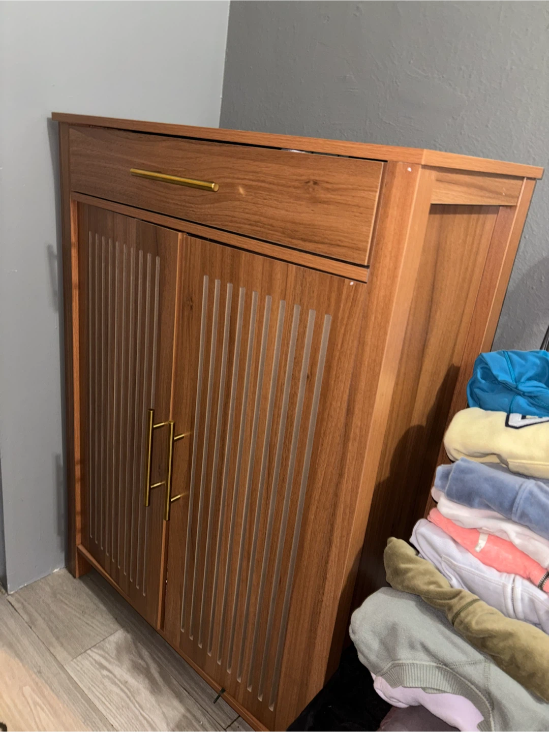LITTLE TREE Narrow Storage Shoe Cabinet - photo 3