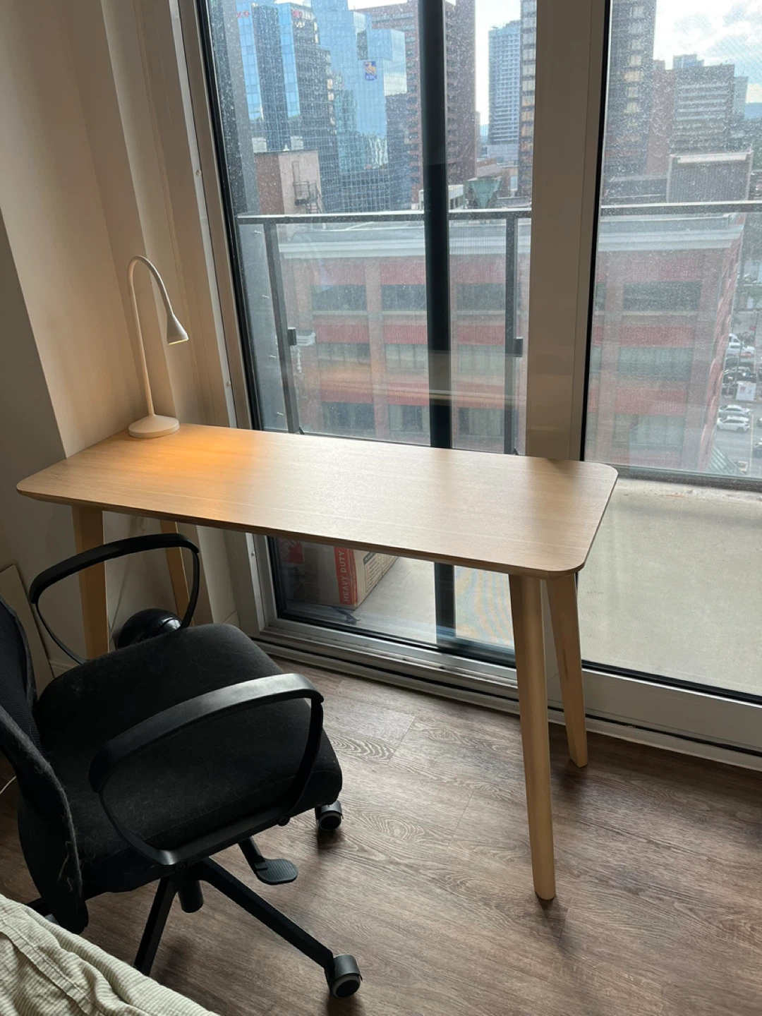 Light Wood Desk with Slim Legs (IKEA) - photo 5