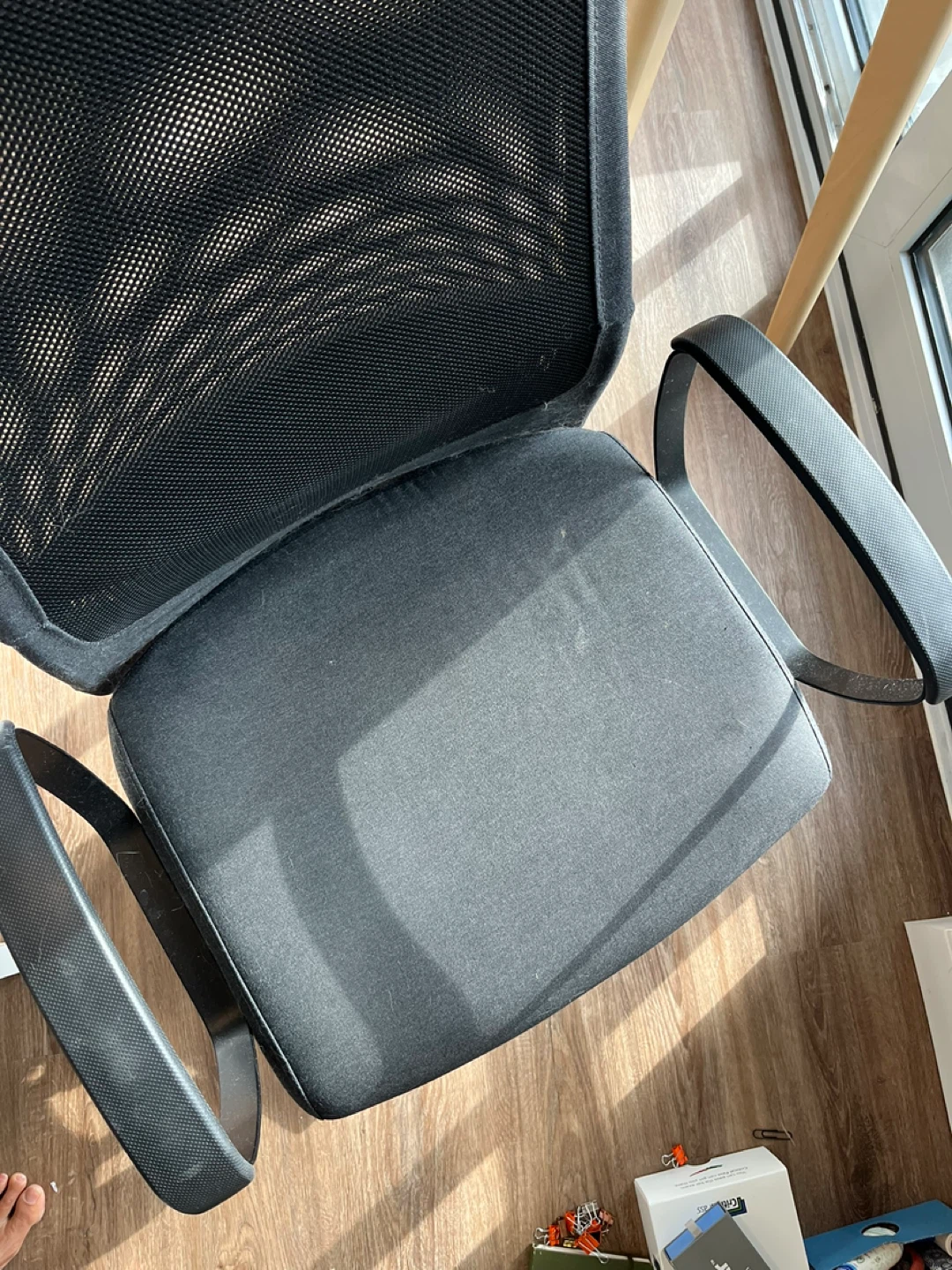 Black Office Chair with Headrest (IKEA) - photo 4