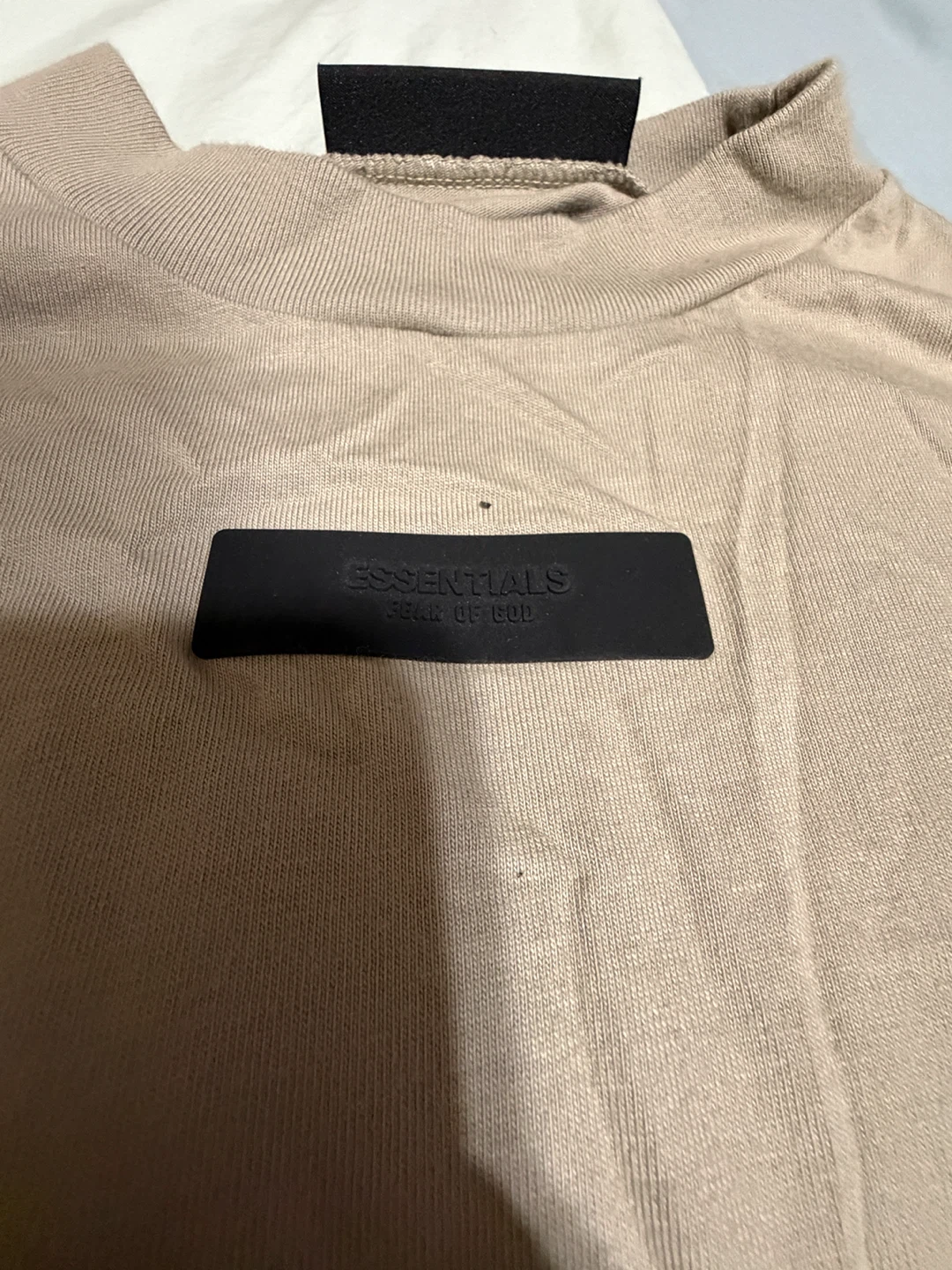 Fear of God Essentials Long Sleeve T-Shirt - Tan - Size S - photo 2