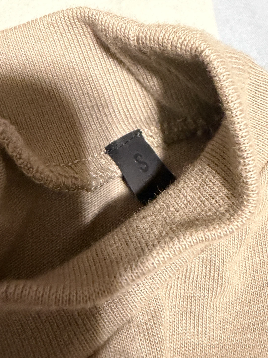 Fear of God Essentials Long Sleeve T-Shirt - Tan - Size S - photo 4