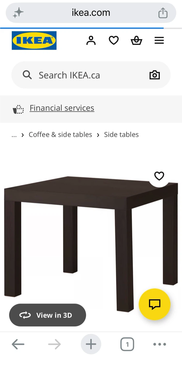 IKEA LACK Side Table - Black-brown - photo 3