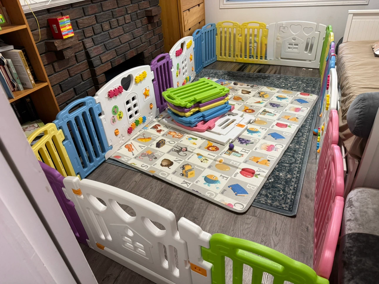 Multi-Colour activity centre Playpen -2 sets( 28 panels total)