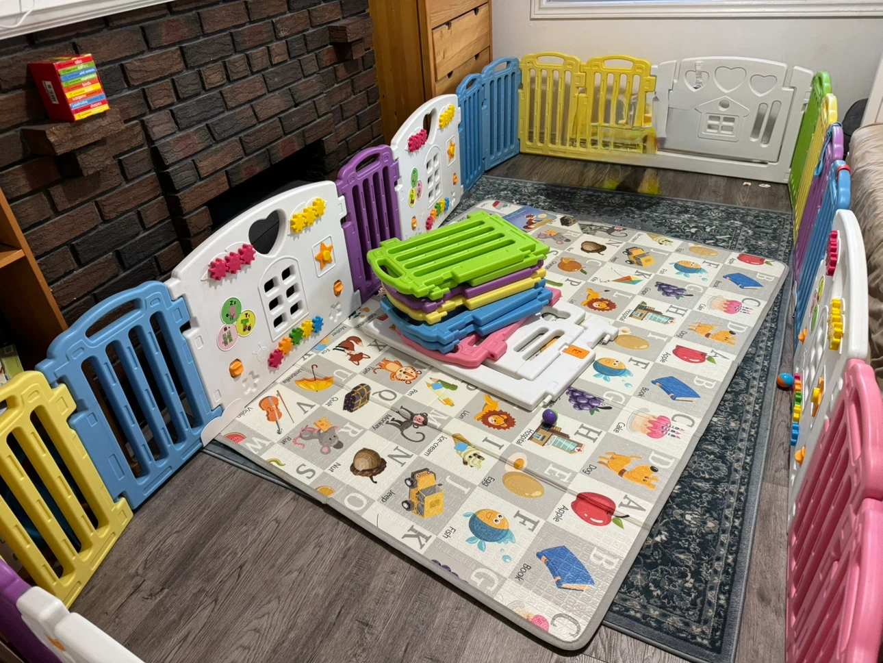 Multi-Colour activity centre Playpen -2 sets( 28 panels total) - photo 2