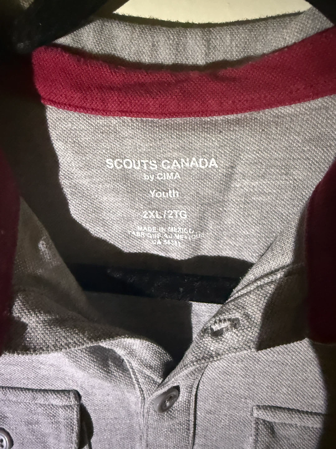 Scouts Canada Youth Long Sleeve Polo Shirt 2XL/2TG - photo 2