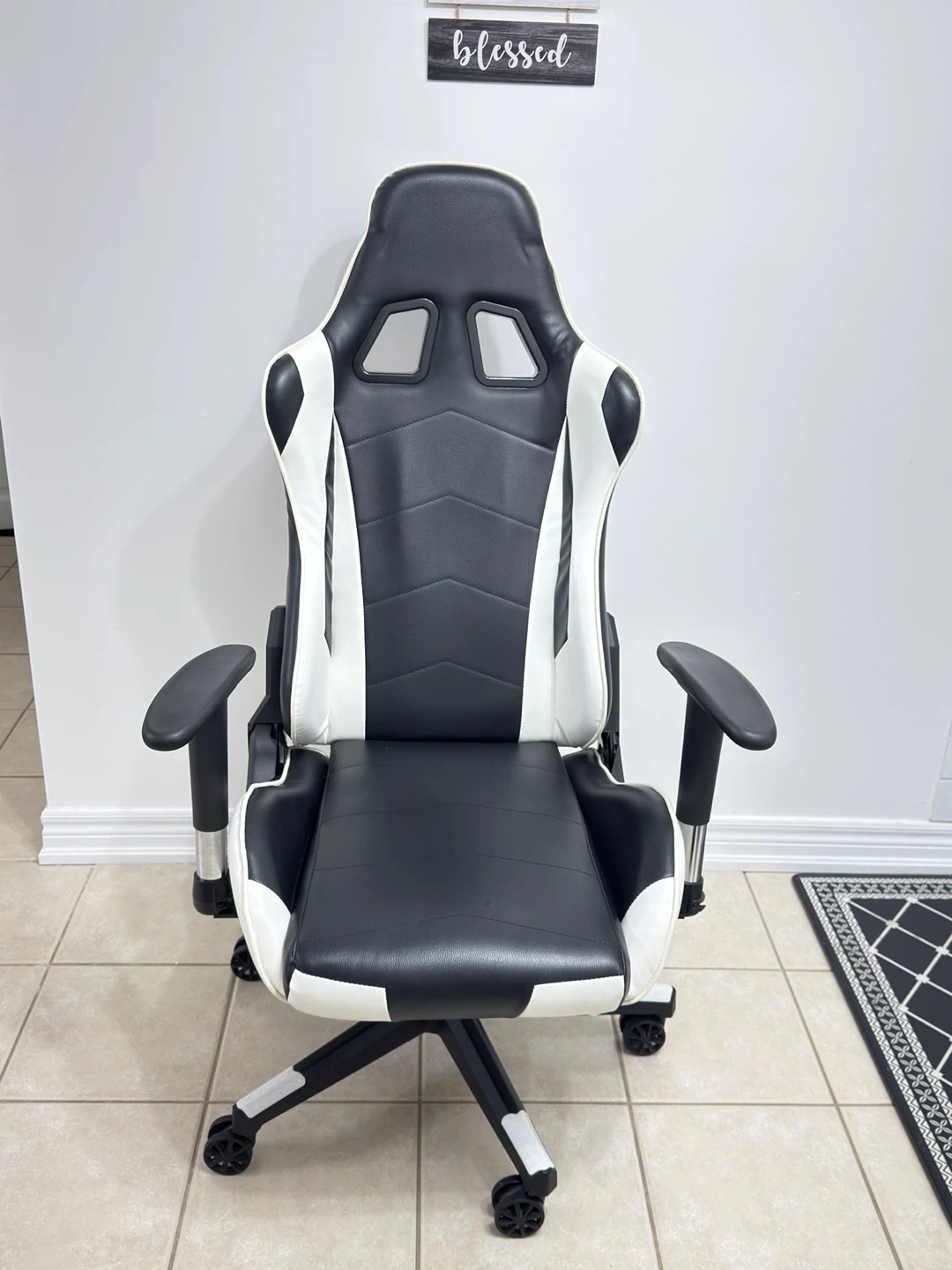 Black and White Gaming Chair