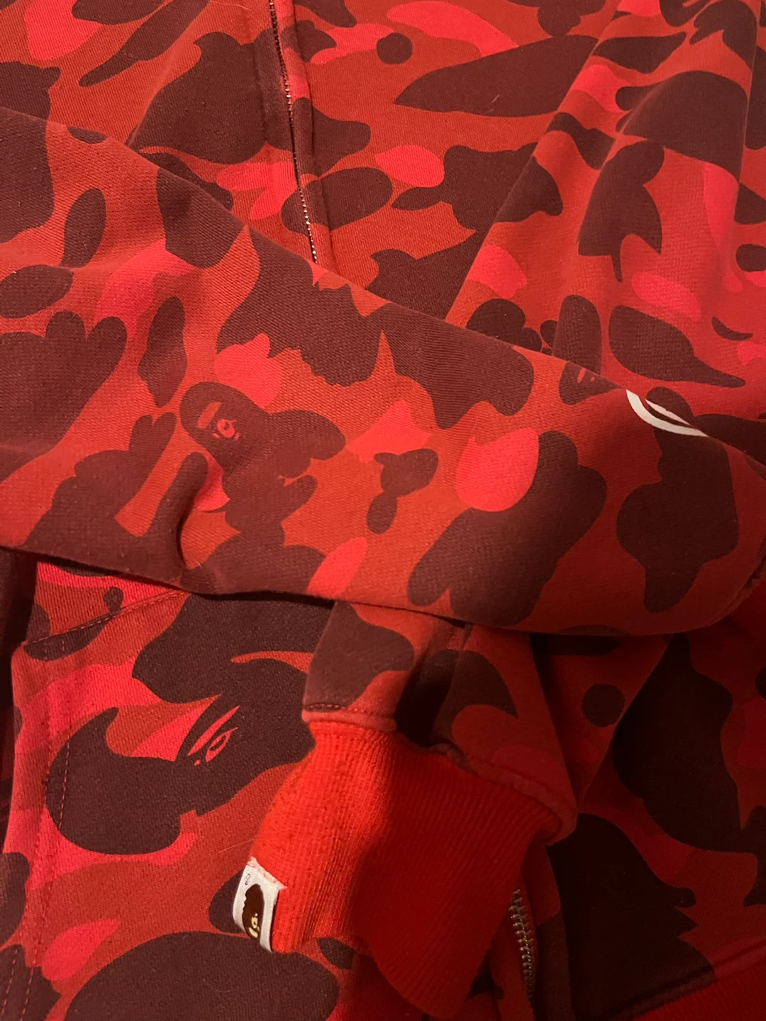 A Bathing Ape Red Camo Shark Full-Zip - photo 2