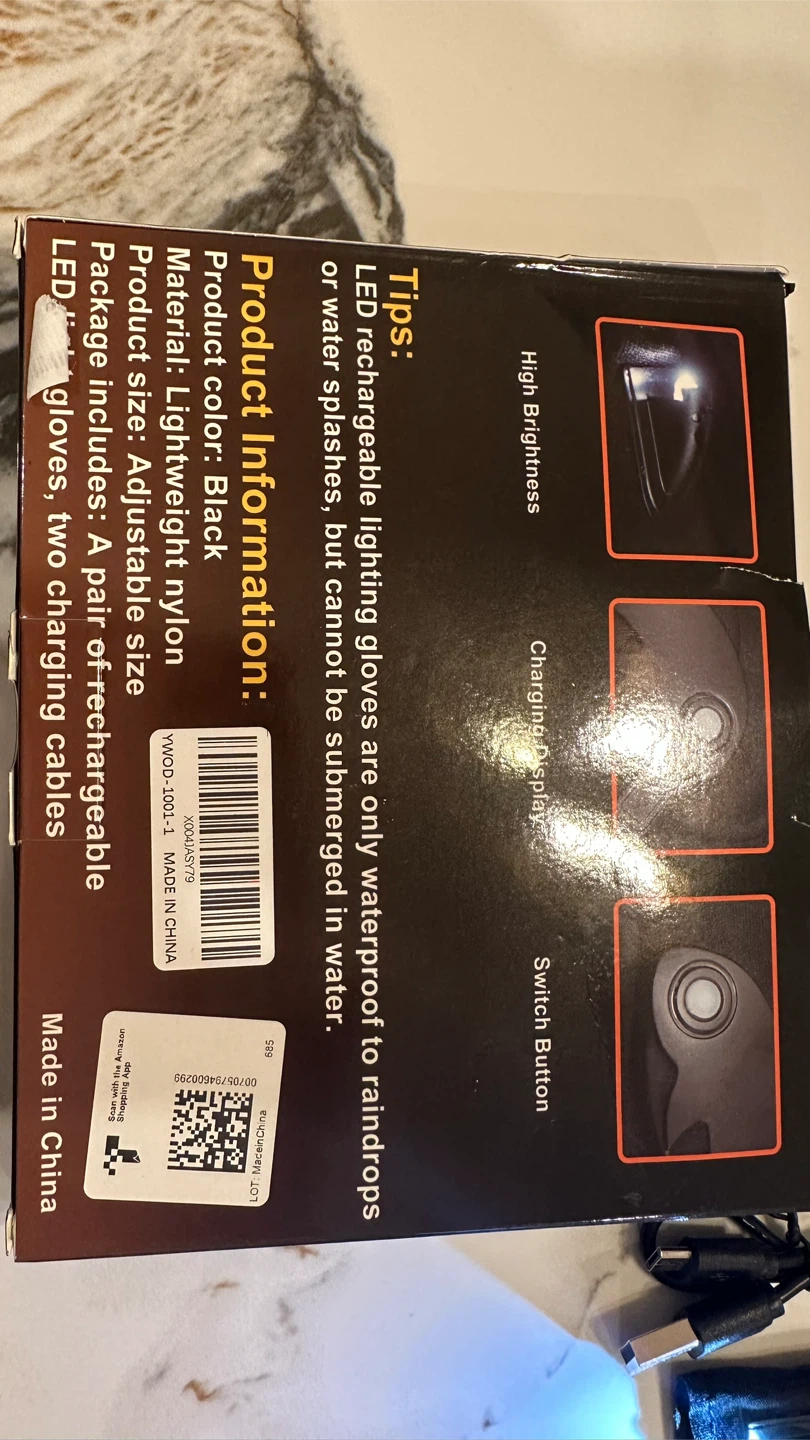 LED Flashlight Gloves - Rechargeable - photo 3