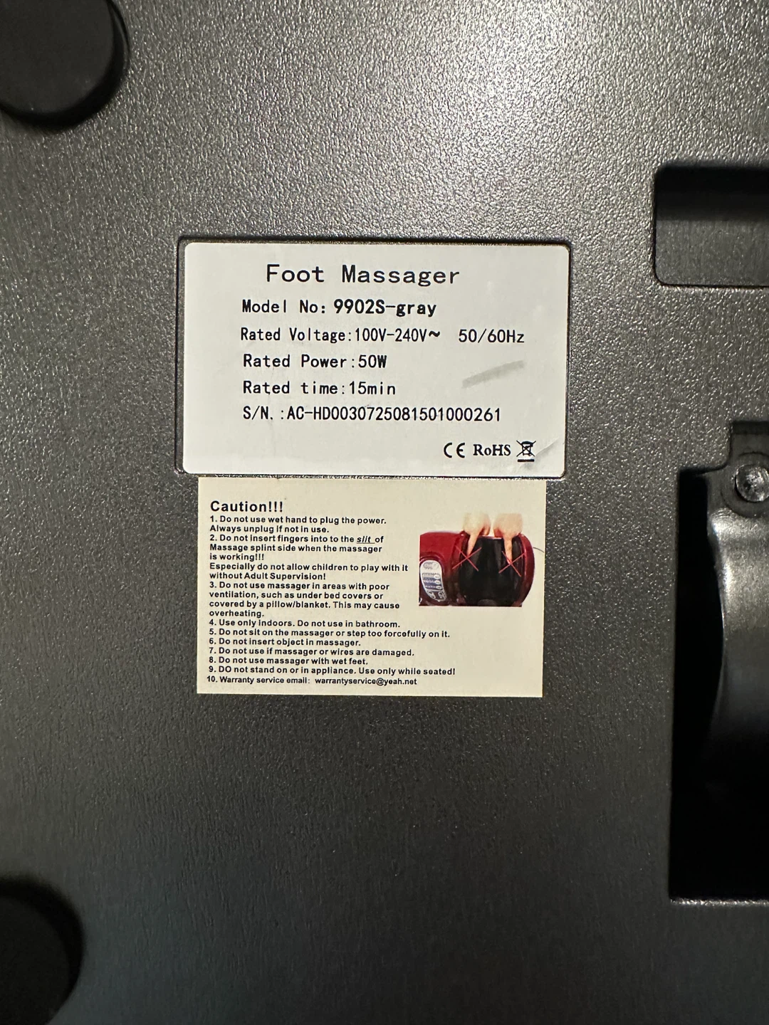H&B Luxuries Electric Foot Massager – Multi-Mode - photo 5