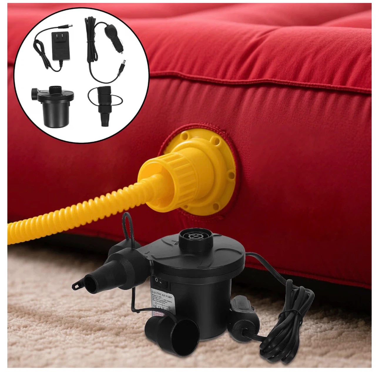 Electric Air Pump with 3 Nozzles - photo 3