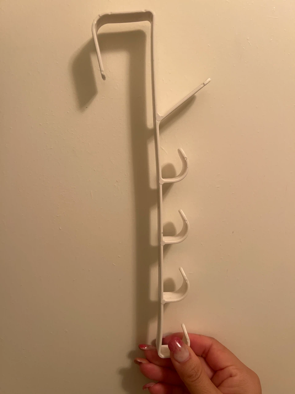 3x White Over-the-Door 4-Hook Organizer - photo 2