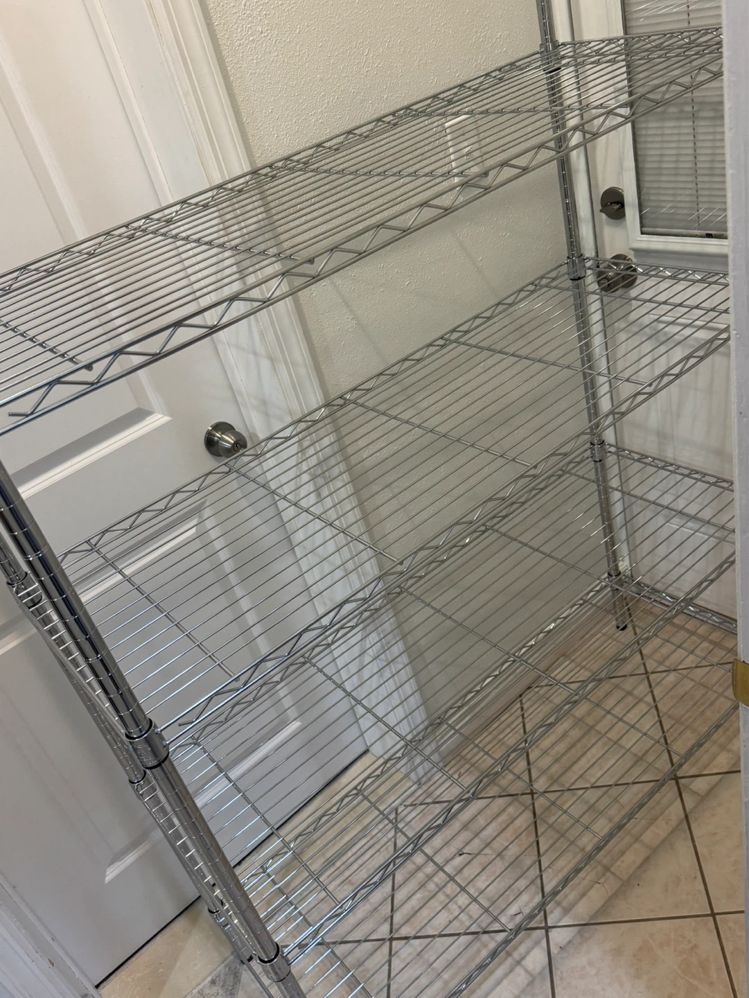Chrome Wire Shelving Unit - 5 Tiers - photo 3