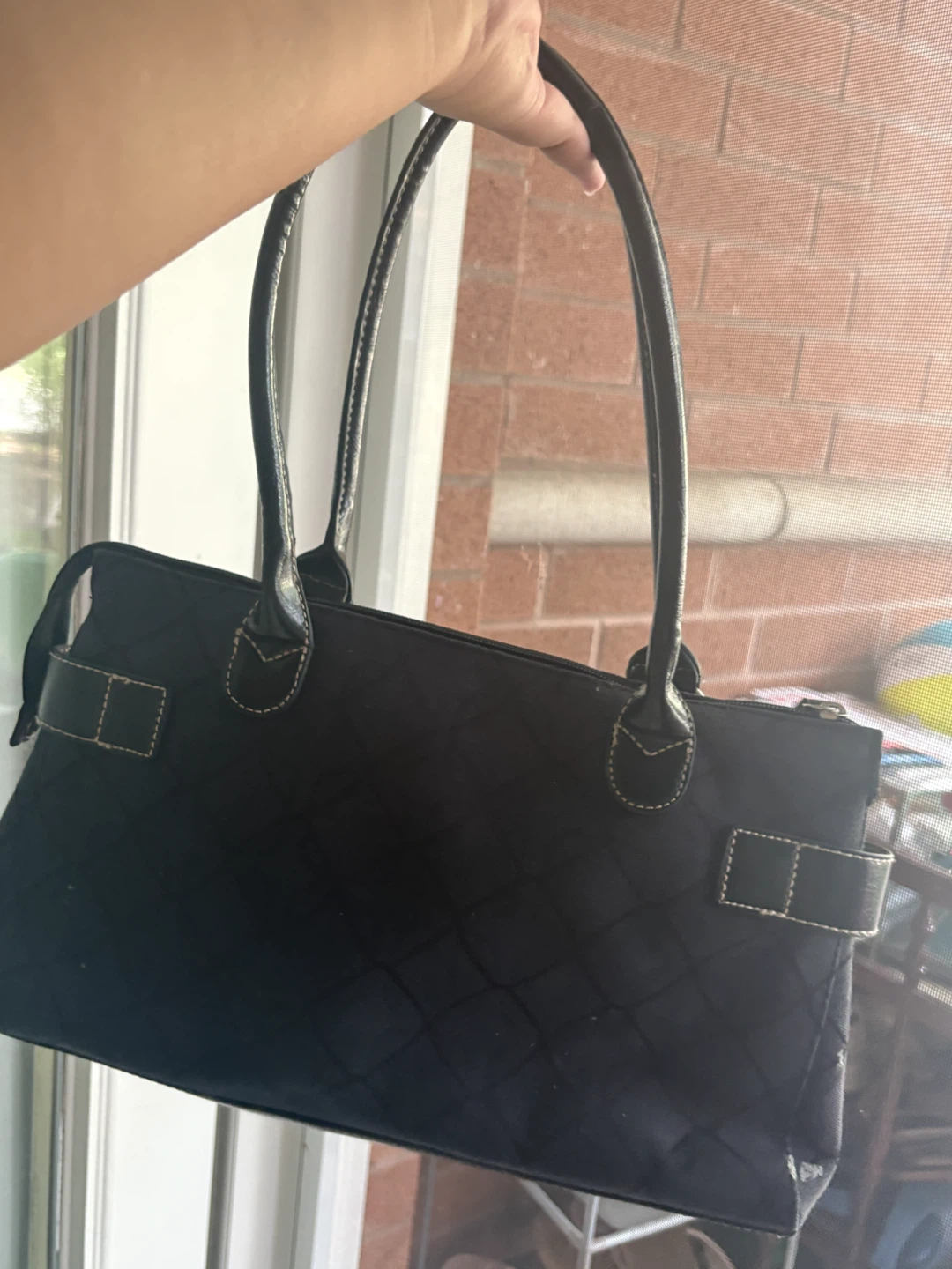 Nine West Black Quilted Tote Bag - photo 3