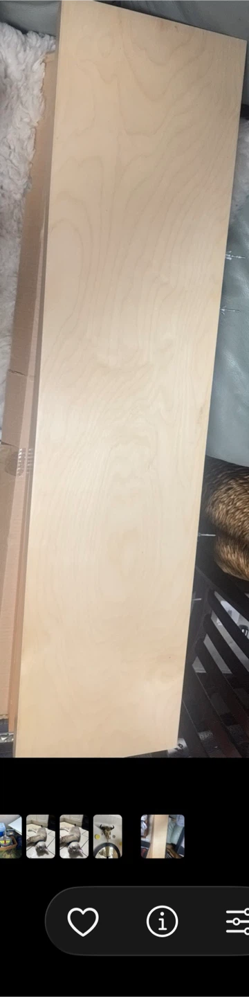 Wooden floating shelf
