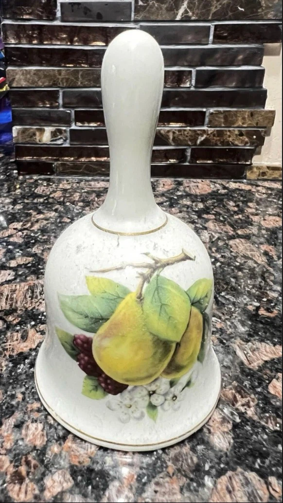 Vintage Beautiful Fruit Basket and Bell Set  by Baum Brothers - photo 2