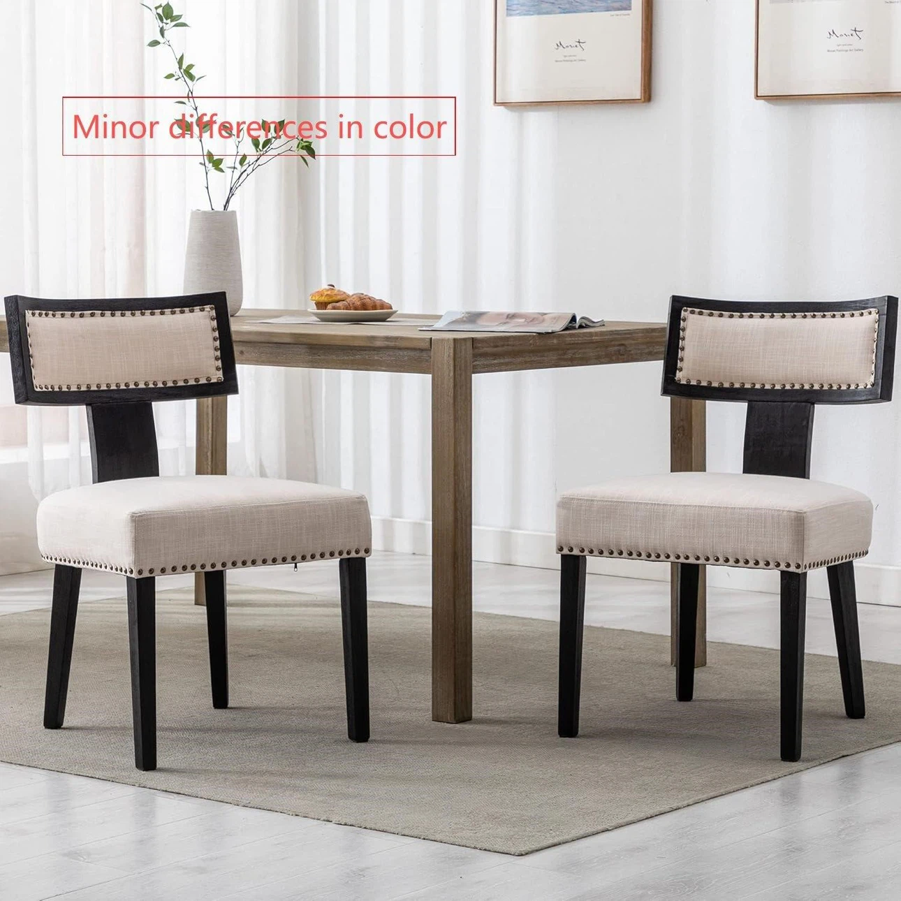 Dining Chairs (Set of 2) - Beige - BRAND NEW - photo 3