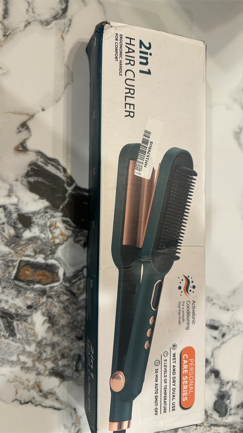 2-in-1 Hair Curler and Straightener