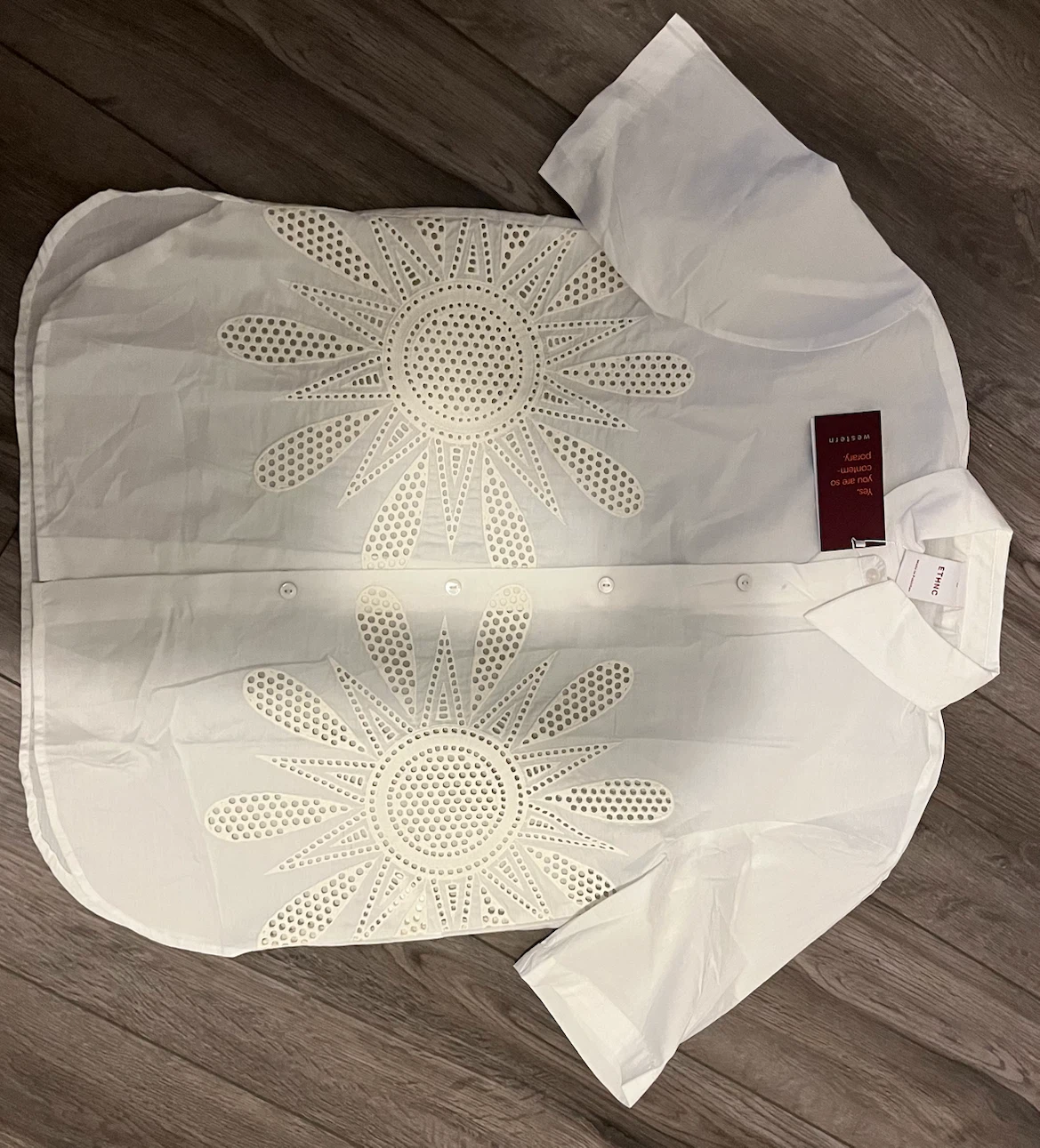 ETHNIC White Embroidered Shirt - photo 2