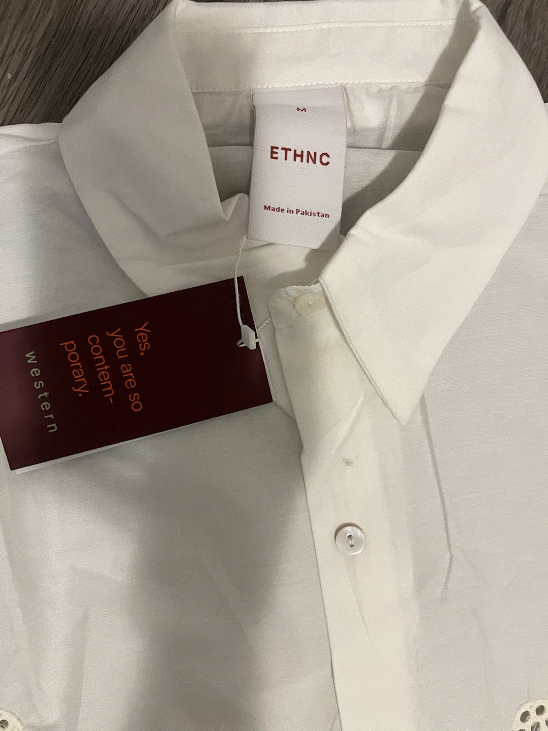 ETHNIC White Embroidered Shirt - photo 3