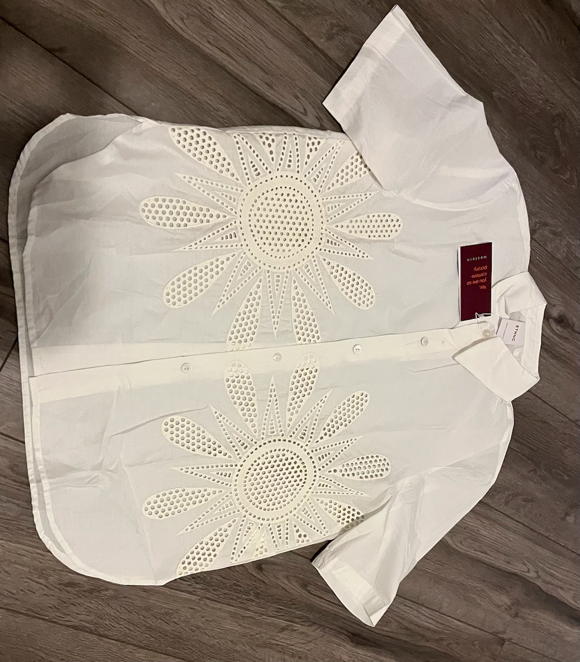 ETHNIC White Embroidered Shirt - photo 4