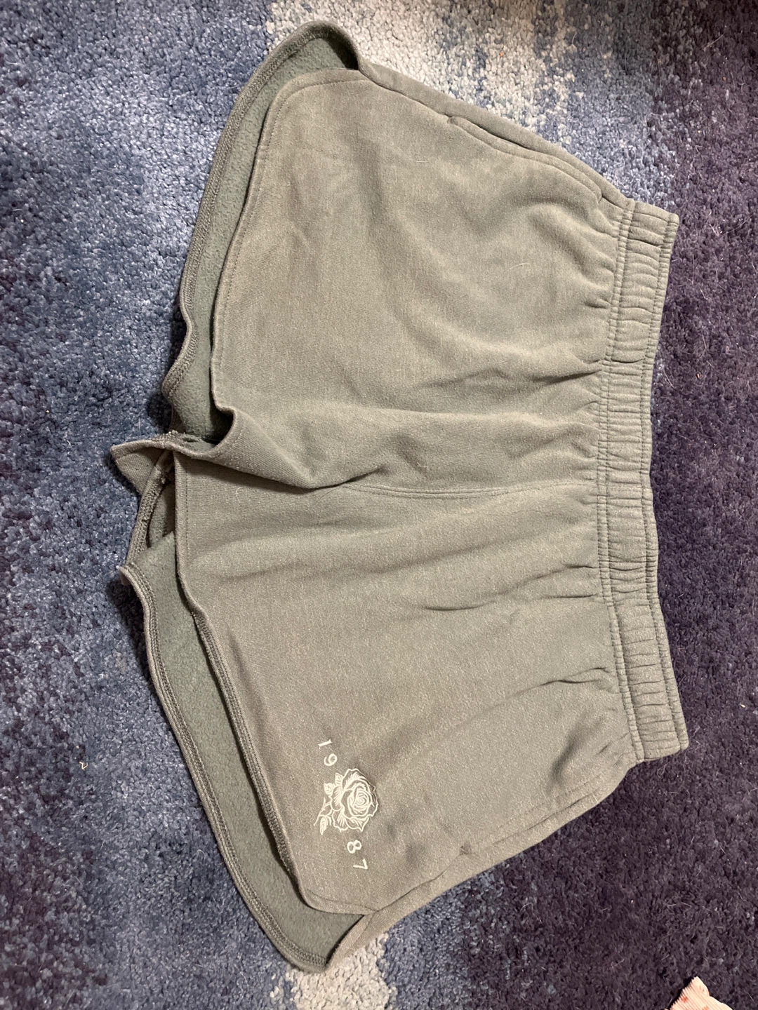 Dark green sweat shorts