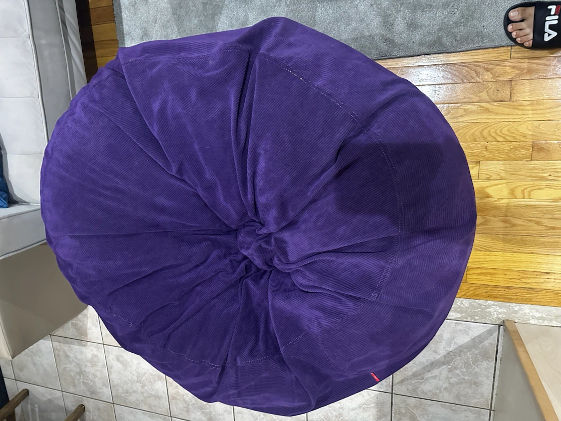 Purple Corduroy Bean Bag Chair