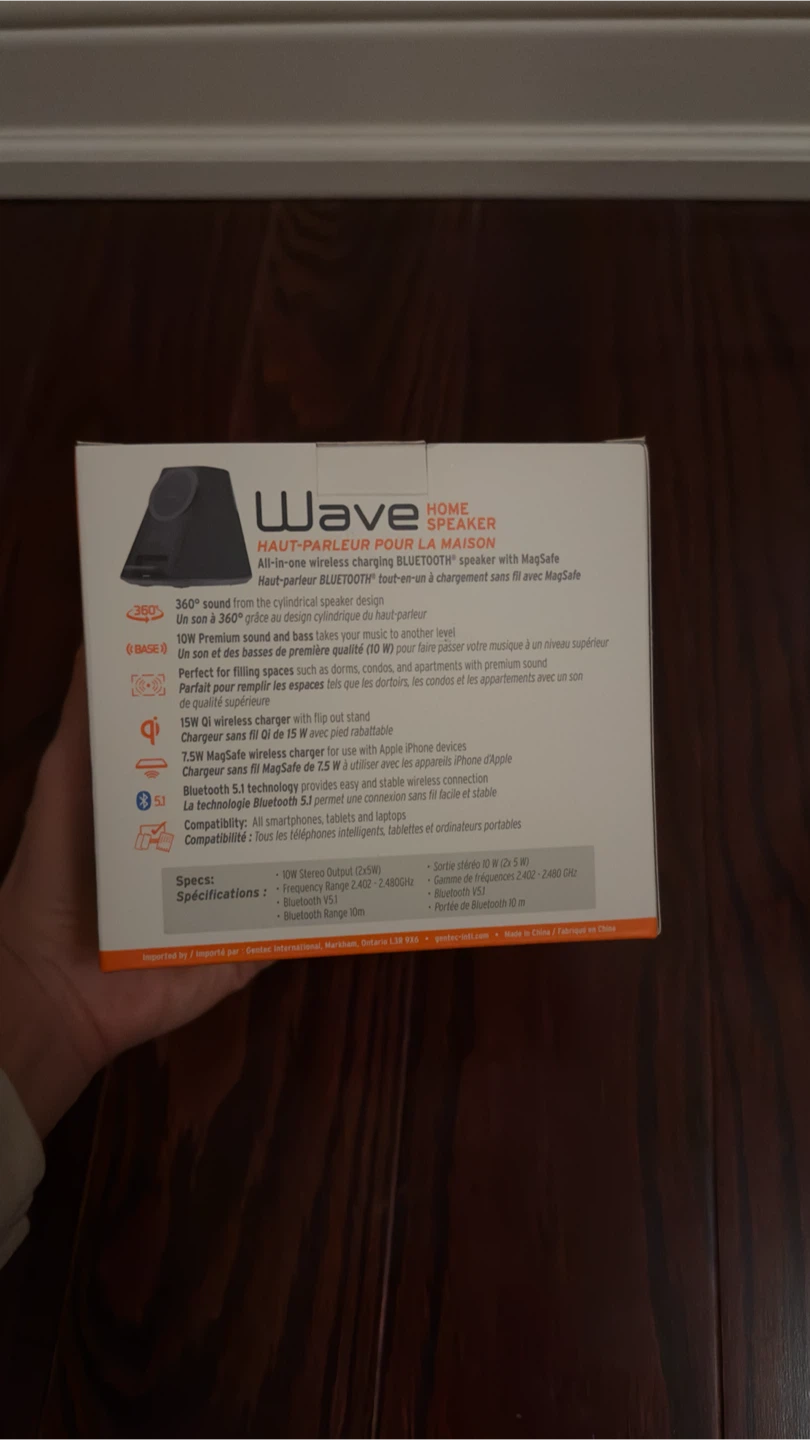iQ Wave Home Speaker with MagSafe 7.5W Charger -BNIB - photo 2