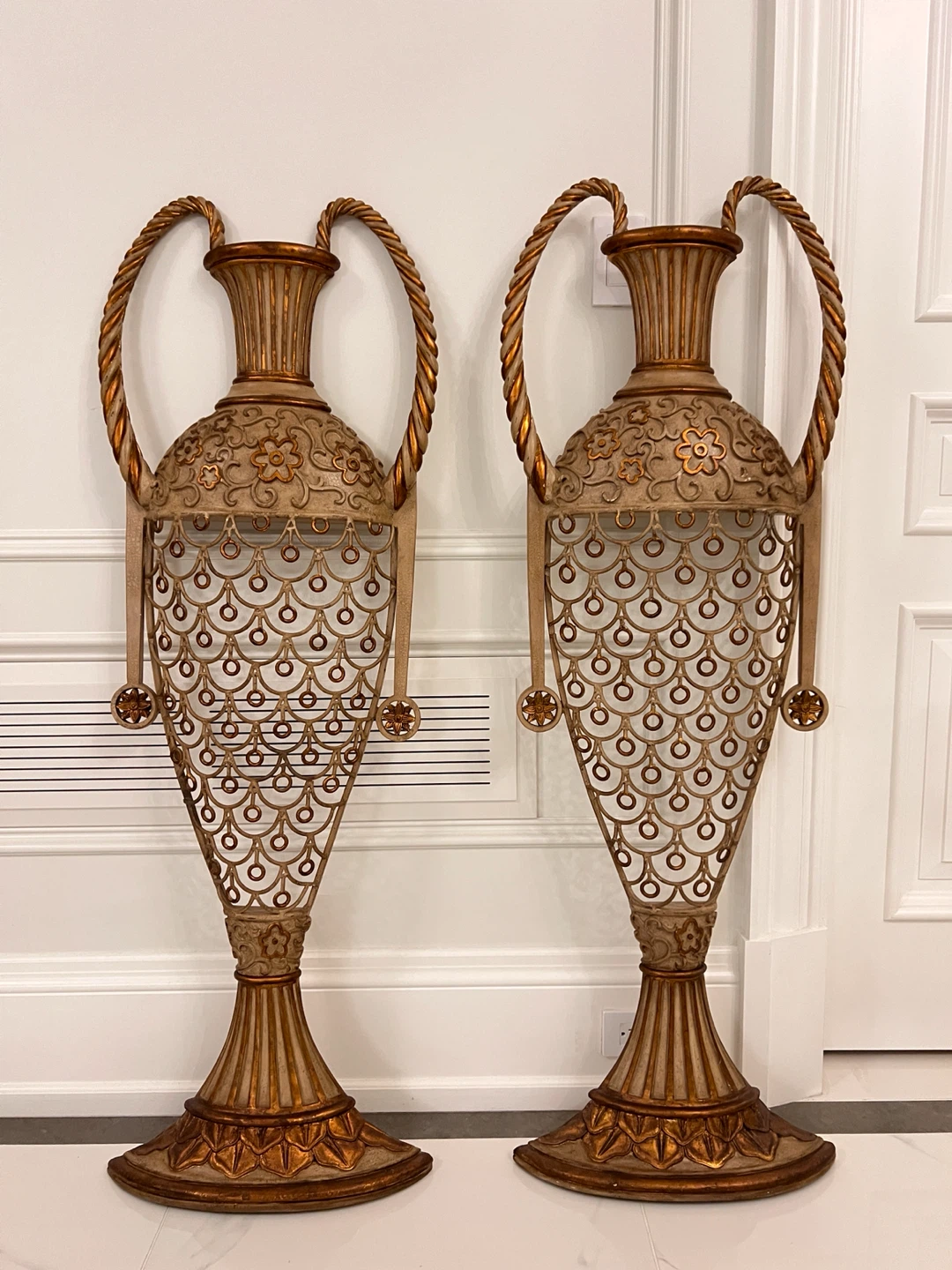 Pair of Decorative Wall Vase