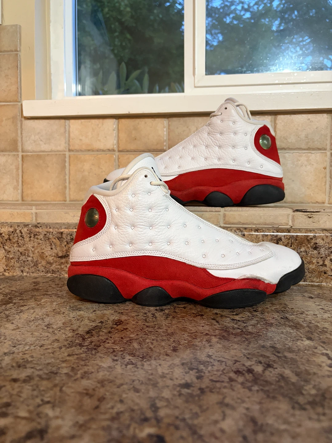 Air Jordan 13 Retro White Red Sneakers