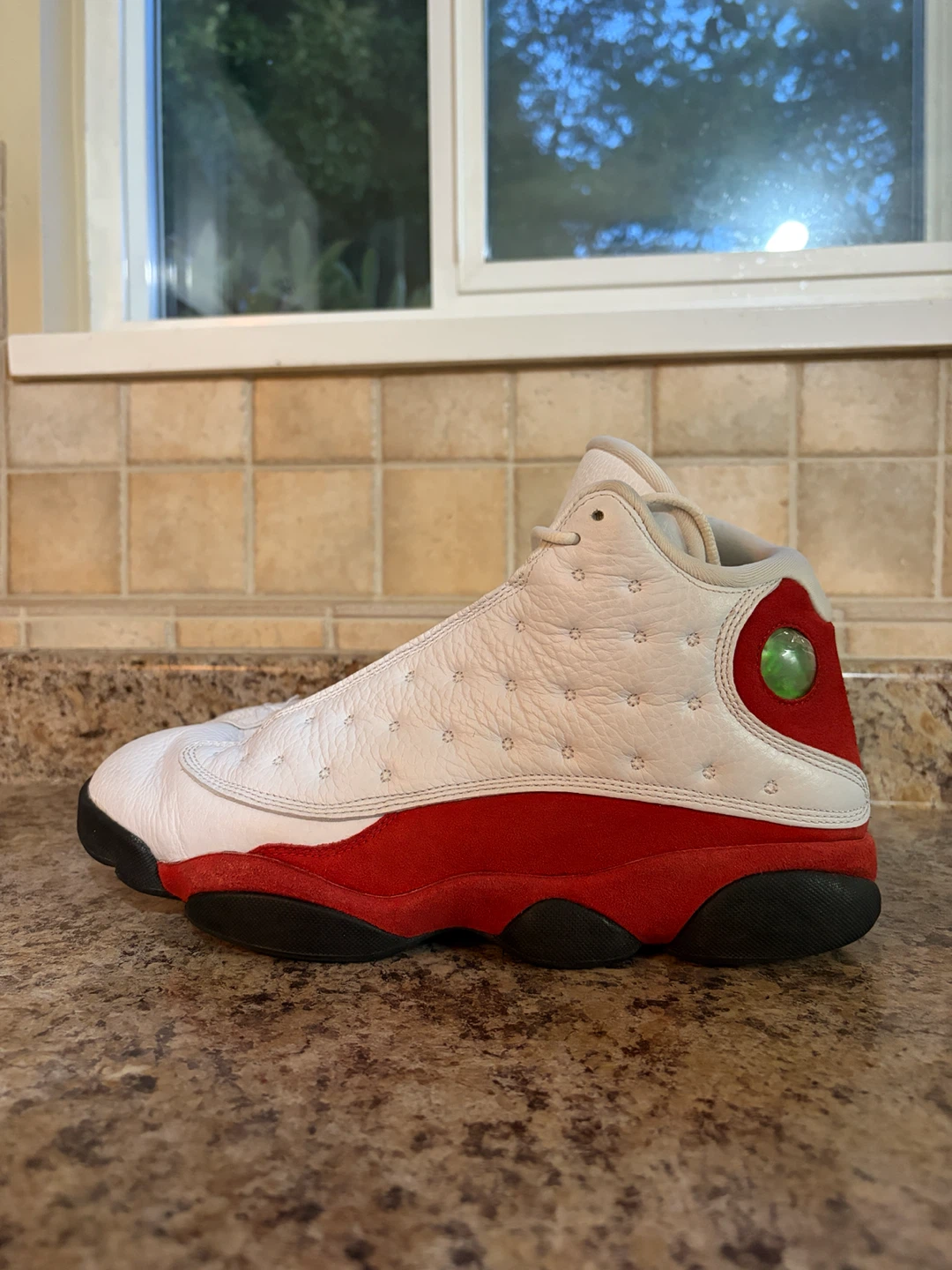 Air Jordan 13 Retro White Red Sneakers - photo 3
