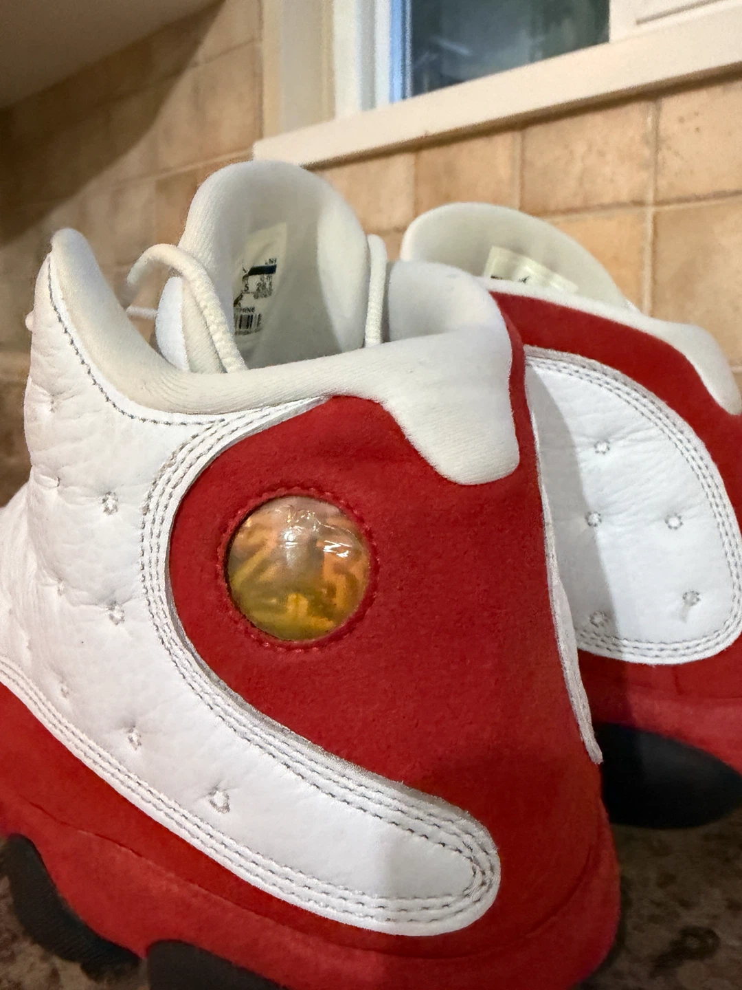Air Jordan 13 Retro White Red Sneakers - photo 4