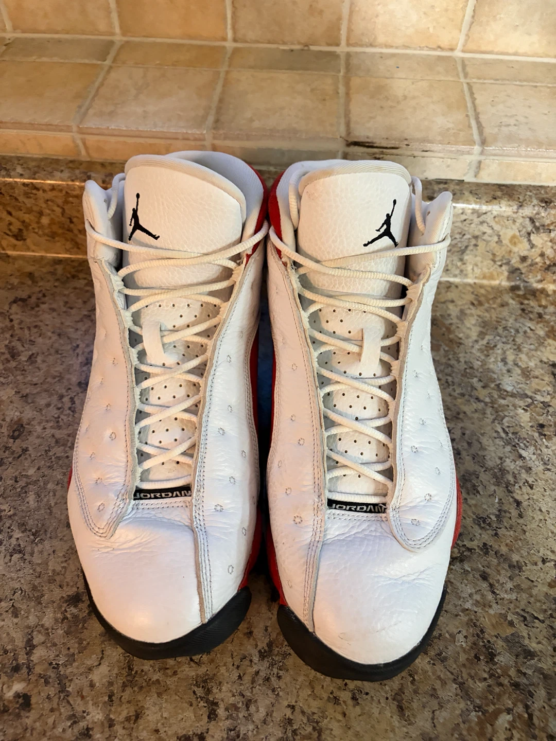 Air Jordan 13 Retro White Red Sneakers - photo 5