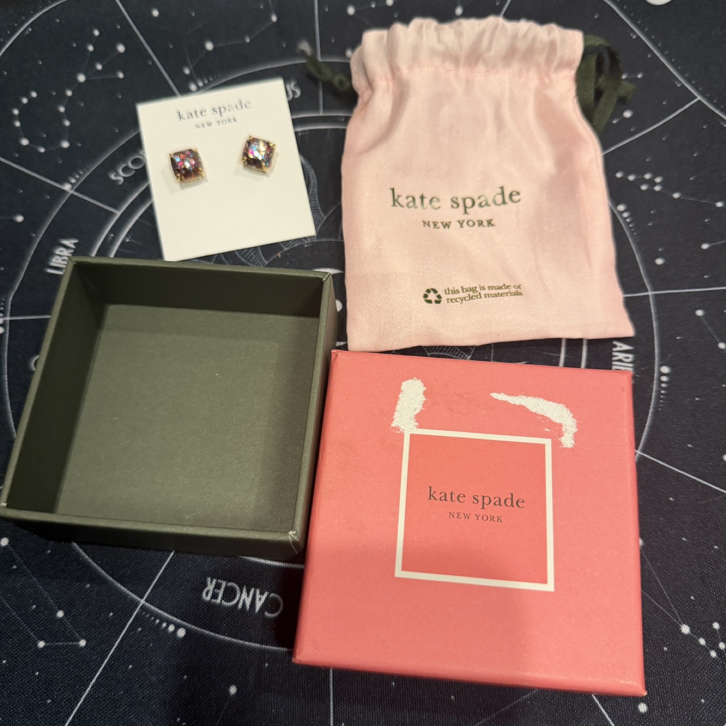Kate Spade New York Multicolor Glitter Stud Earrings