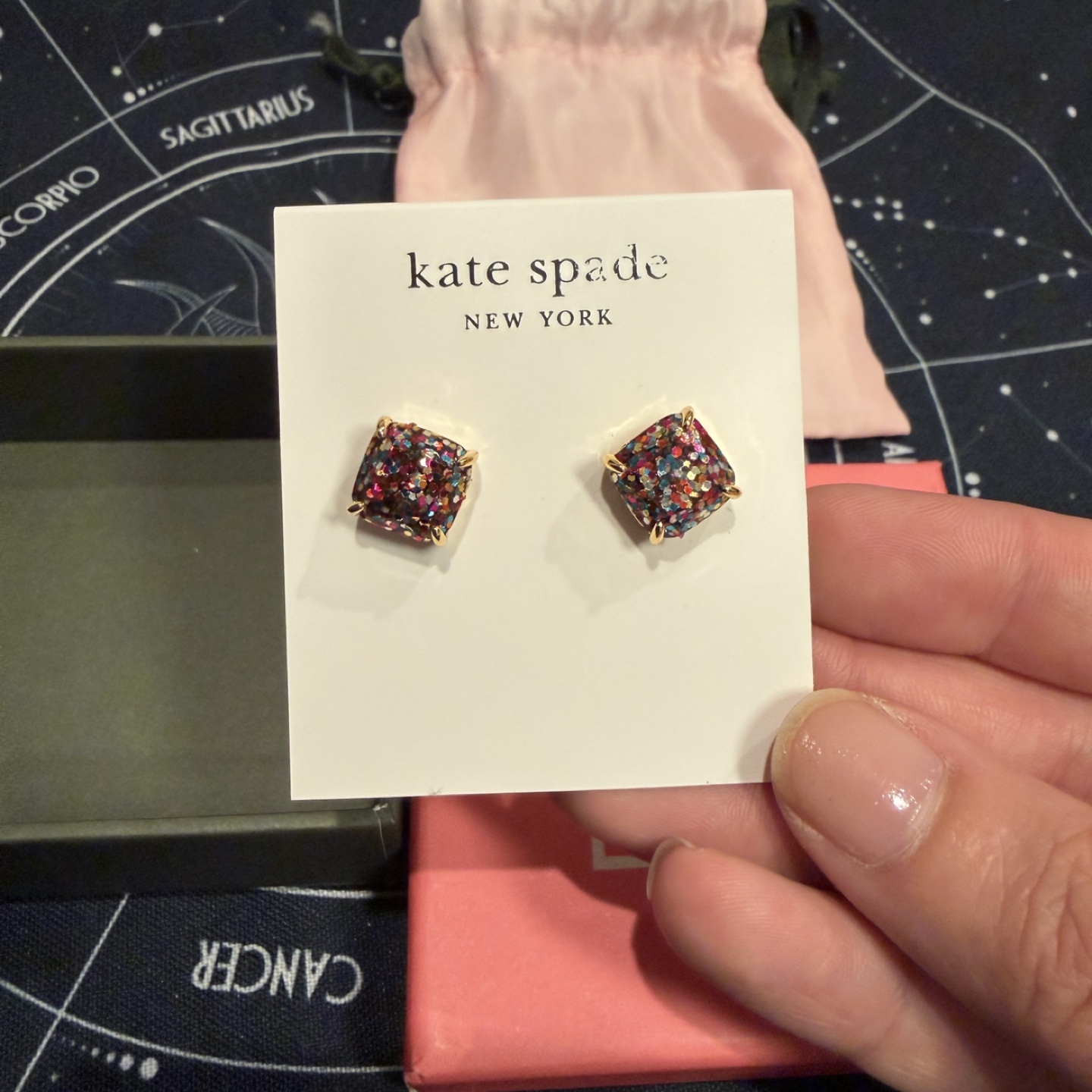 Kate Spade New York Multicolor Glitter Stud Earrings - photo 2