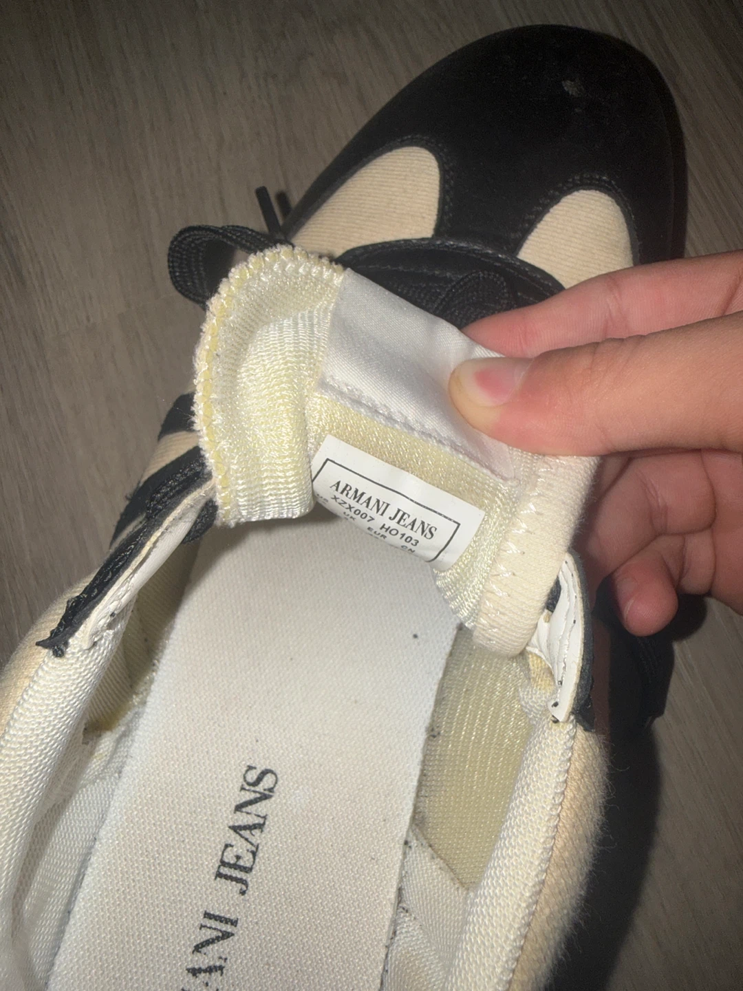 Armani Jeans Black & Tan Sneakers 8.5 - photo 2