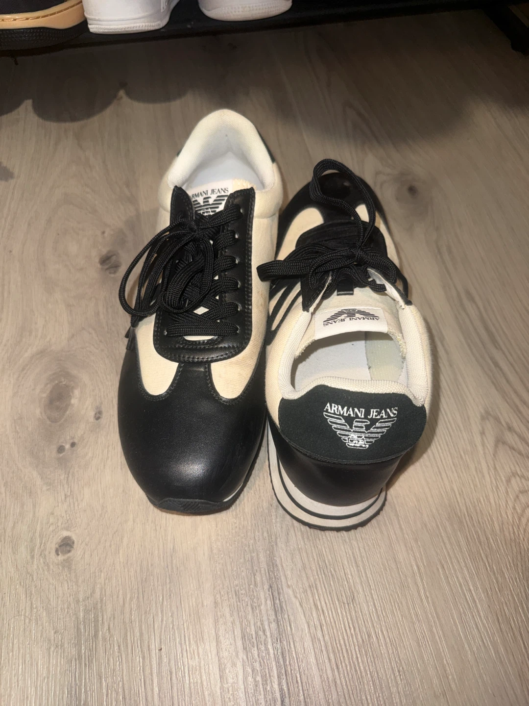 Armani Jeans Black & Tan Sneakers 8.5 - photo 5