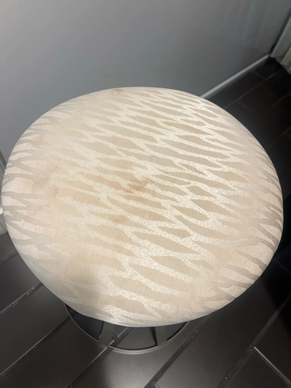 Upholstered Stool with Decorative Pattern - photo 3