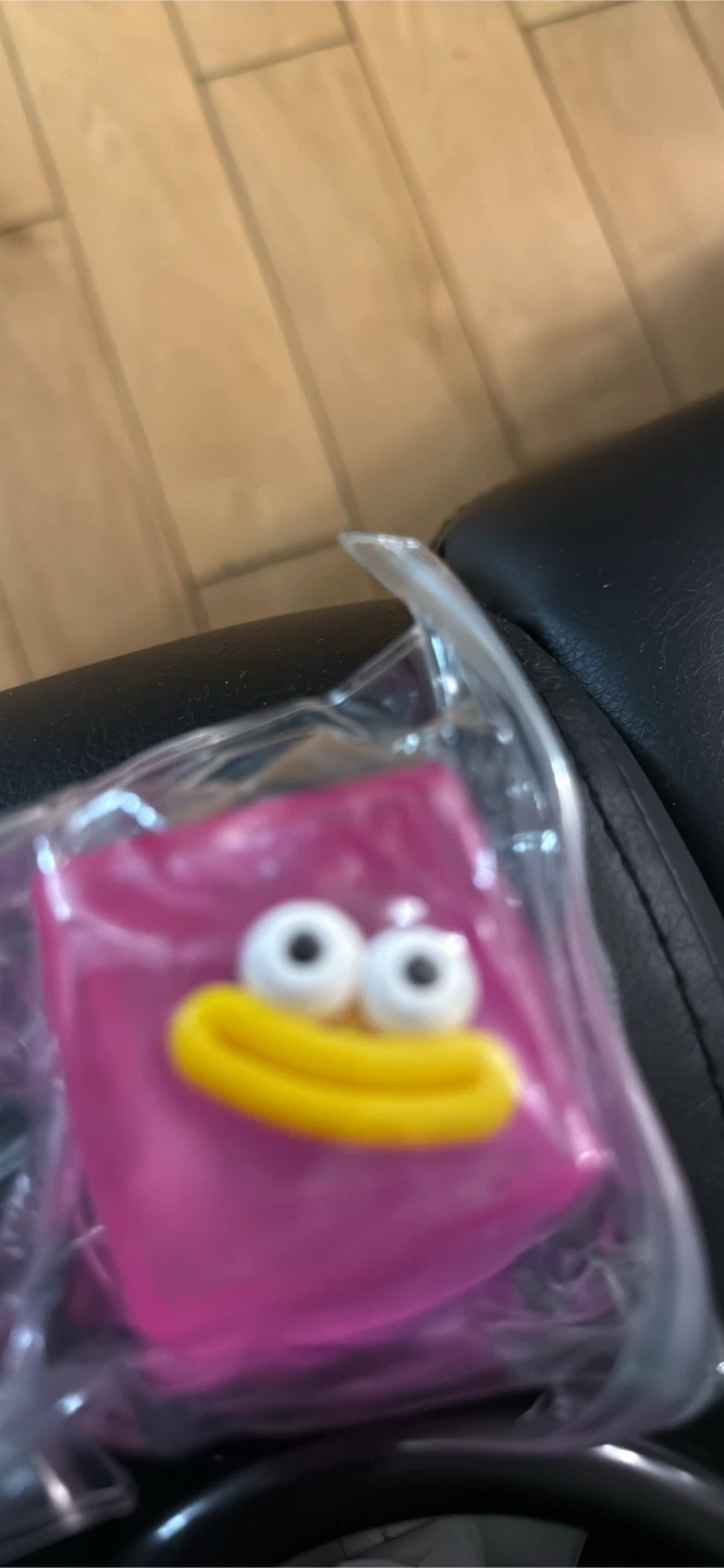 Pink character squishy toy