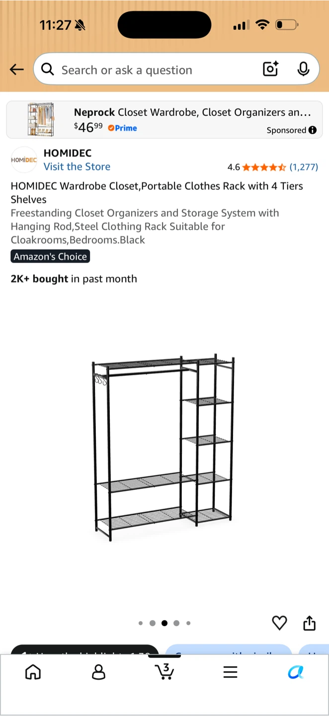 Move Out Sale✨ Desk, Dresser, Closet Rack, Office Chair - photo 3