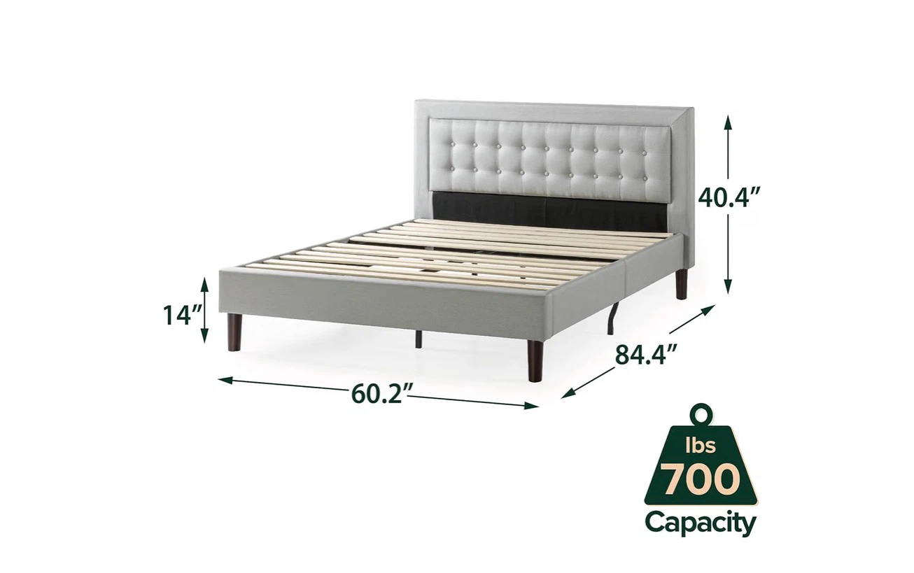 Queen bed frame (upholstered) - photo 4