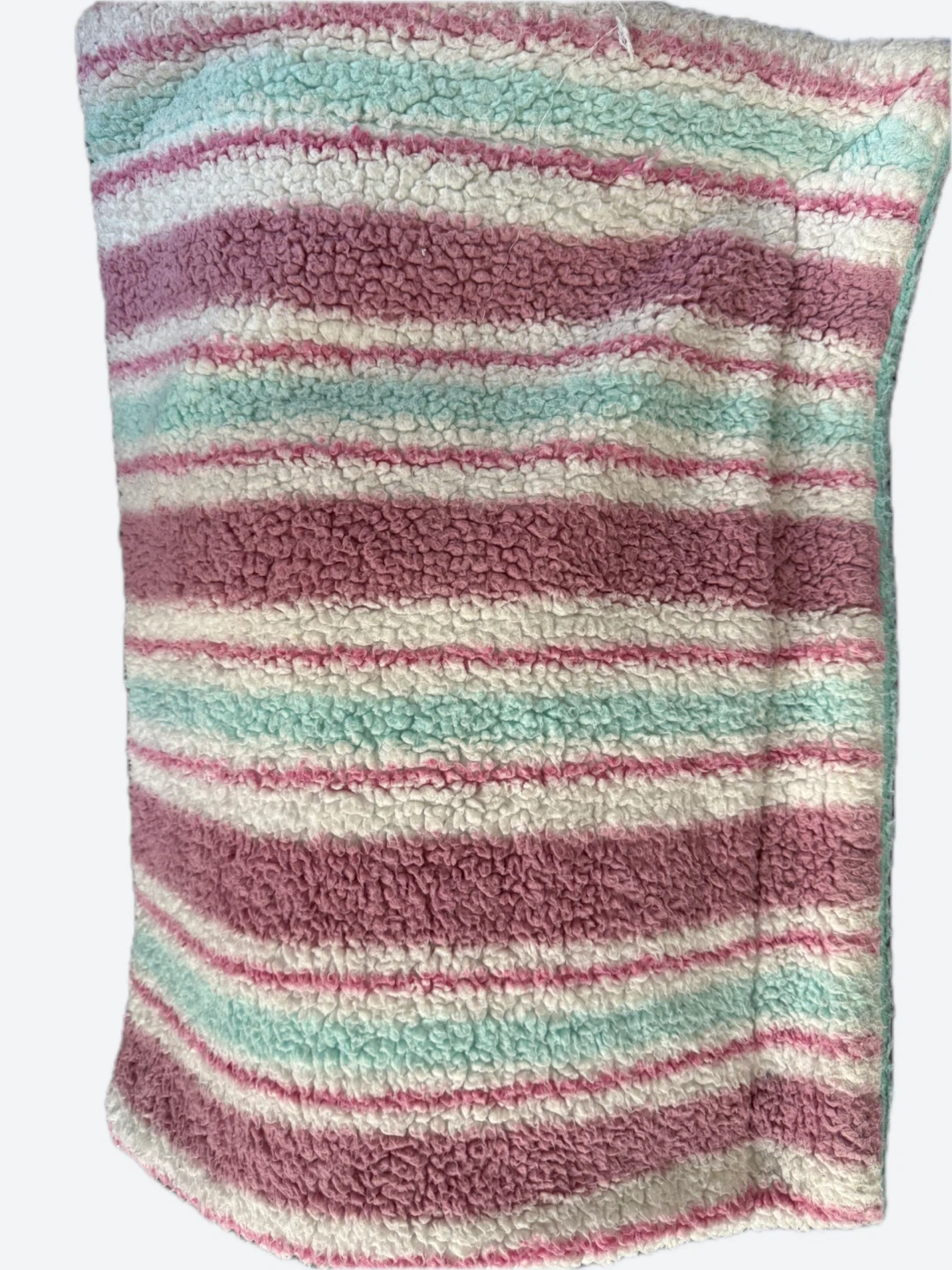 Fleece Throw - Pink & Green - photo 2