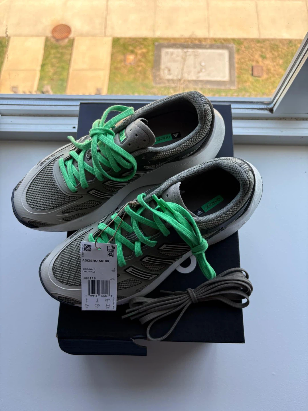 Adidas Adizero Adizero Aruku Running Shoes Green/Grey