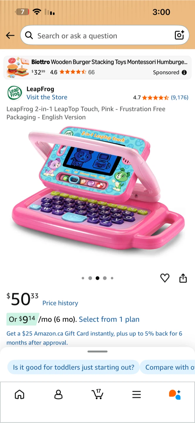 LeapFrog 2-in-1 LeapTop Touch Pink Learning Toy - photo 2