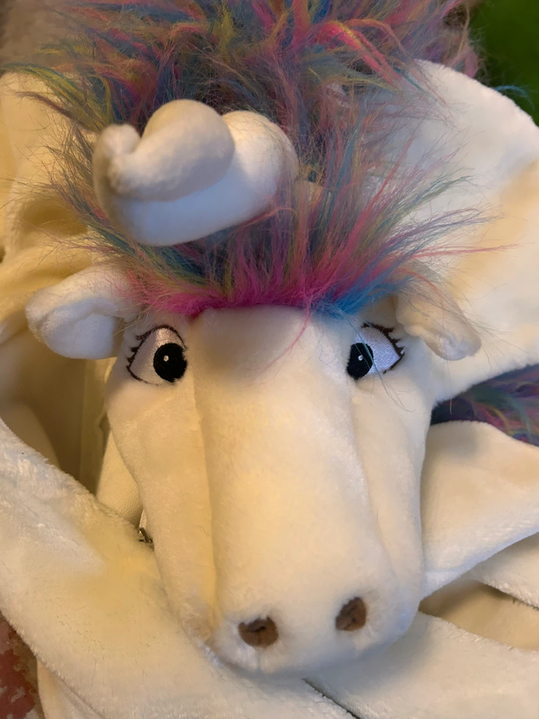 Kids' Cream Unicorn Costume with Wings - photo 2