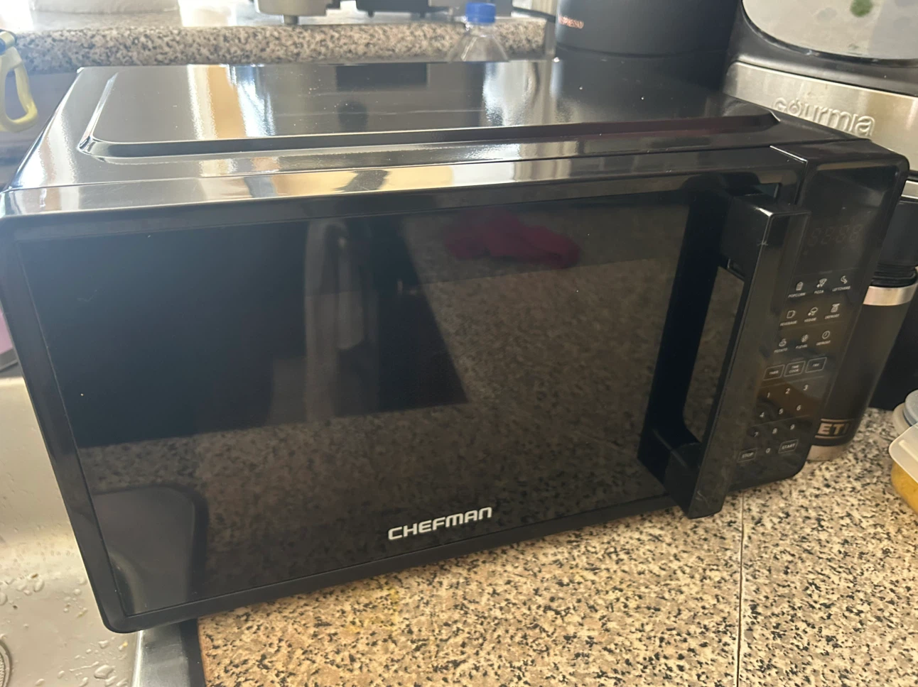 Chefman Black Microwave