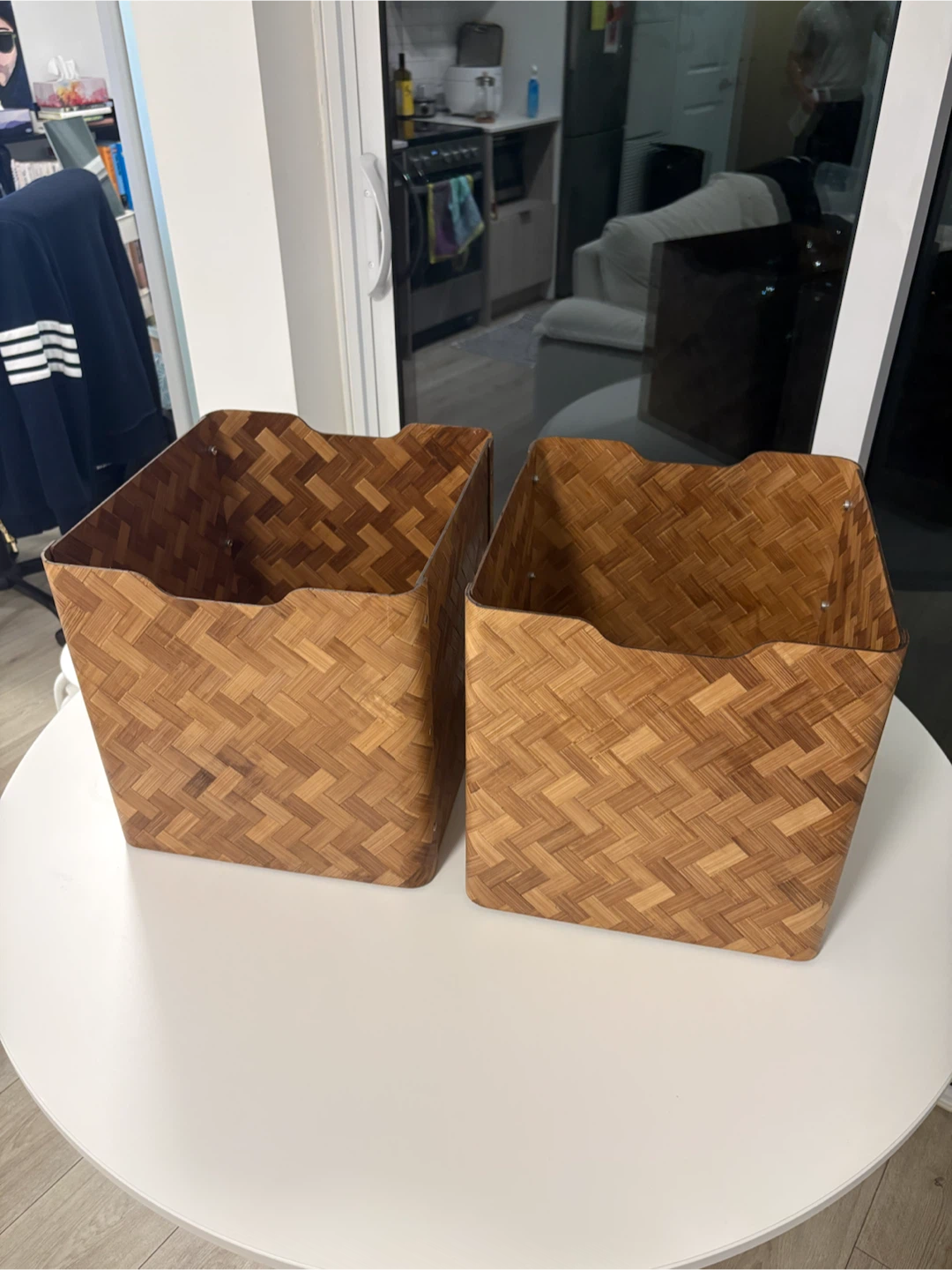 IKEA BULLIG Bamboo Storage Box